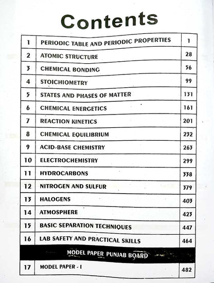 College Chemistry Subjective Book for Class 11th by Shahid Ali