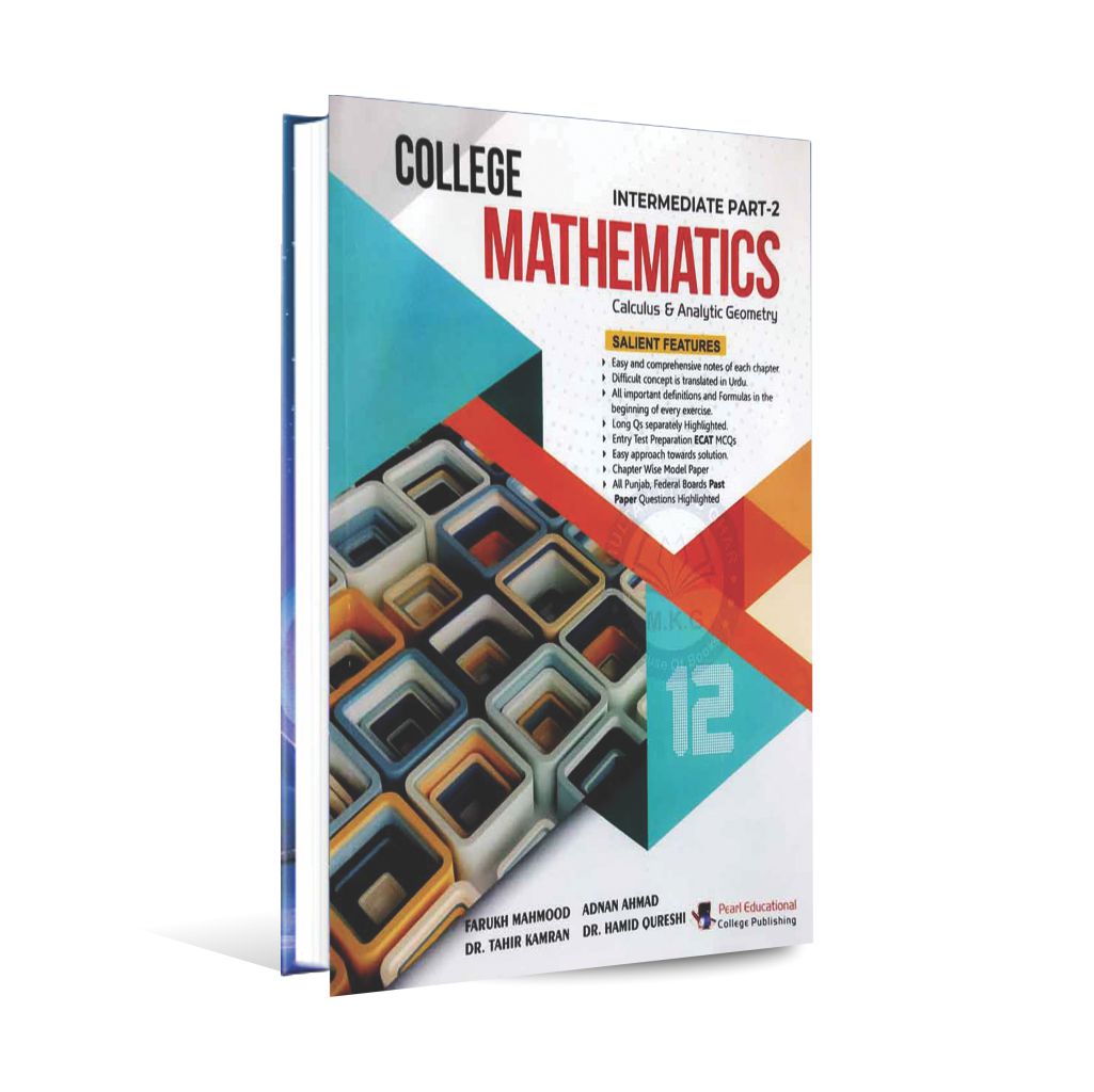 College Mathematics Calculus and Analytic Geometry Subjective Book for 12th By Farukh Mahmood Adnan Ahmad Multan Kitab Ghar