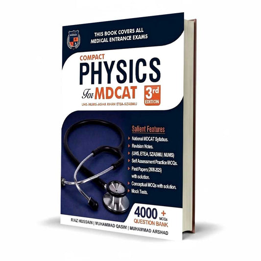 Compact Physics MDCAT | 4500+ MCQs Question Bank by Riaz Hussain