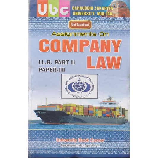 Company Law For LLB Part 2 Past Papers 3 by Khurram Amir