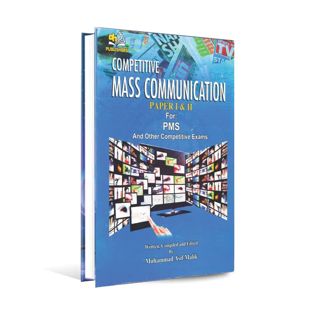 Competitive Mass Communication Book for PMS Paper 1 2 By M Asif Malik Multan Kitab Ghar