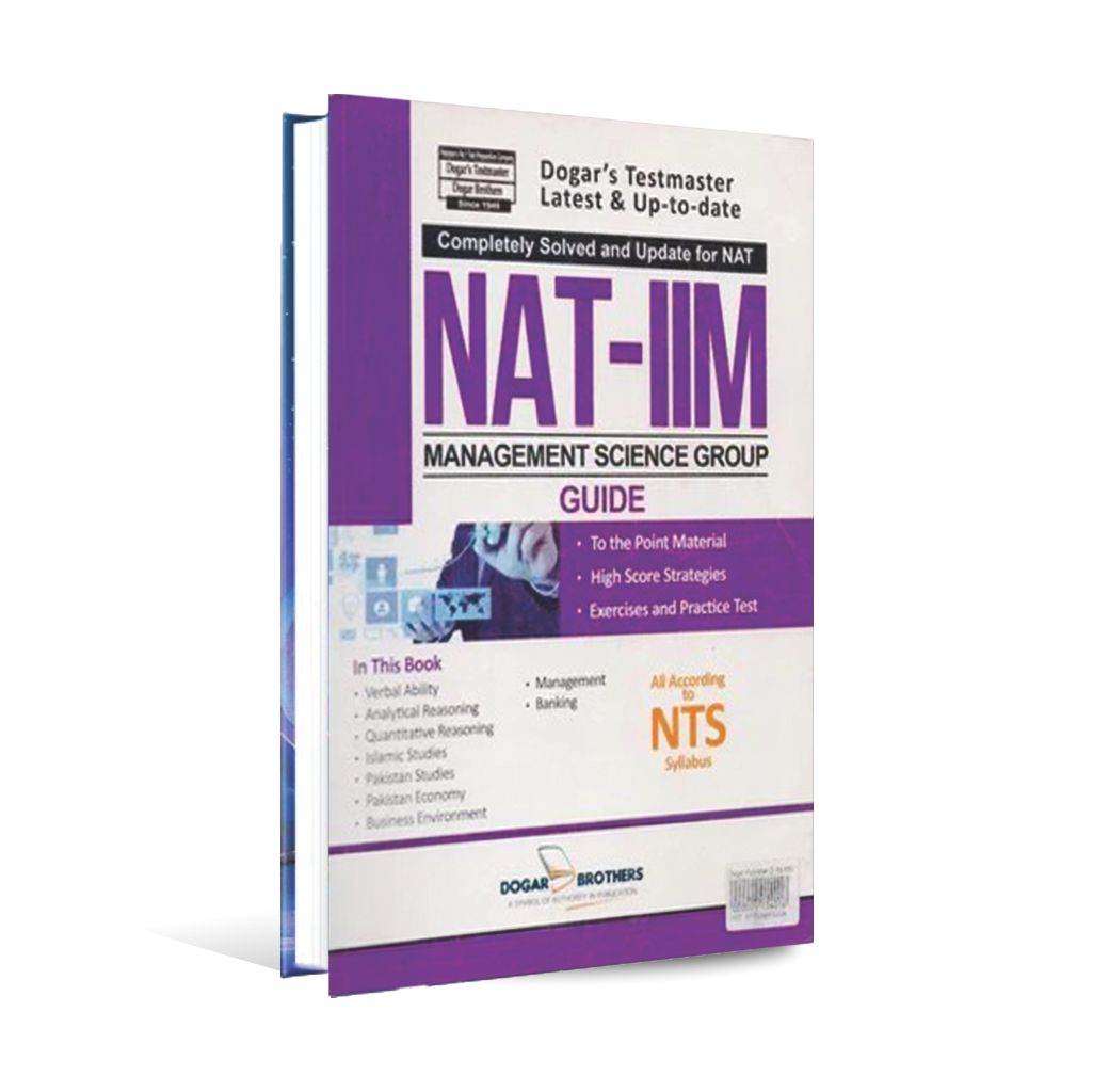 Completely Solved and Update For NAT IIM Management Science Group Guide Multan Kitab Ghar