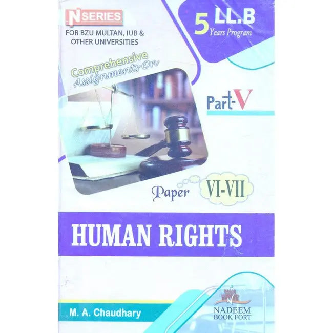 Comprehensive Assignments On Human Rights Book For LLB Paper 6 & 7 Multan Kitab Ghar