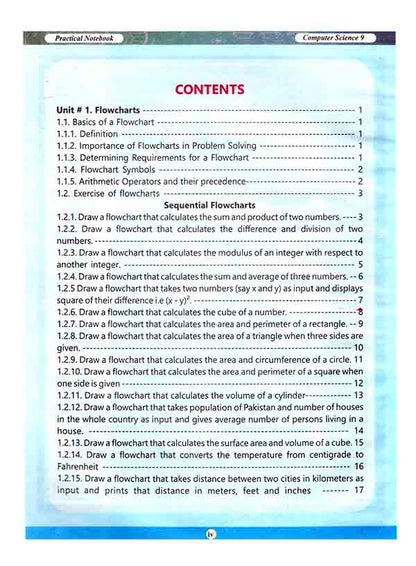 Practical Note Book Computer Science for 9th Class Multan Kitab Ghar