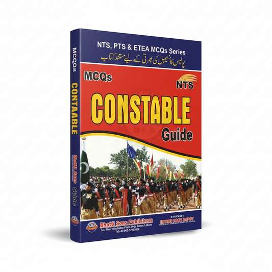 Constable MCQs Guide for NTS PTS & ETEA Police Recruitment MKG