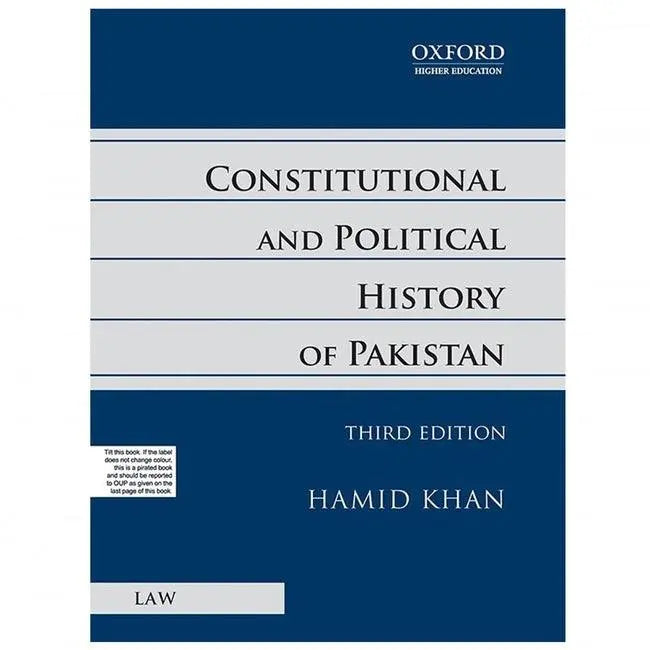 Constitutional and Political History of Pakistan Book Third Edition By Hamid Khan Multan Kitab Ghar