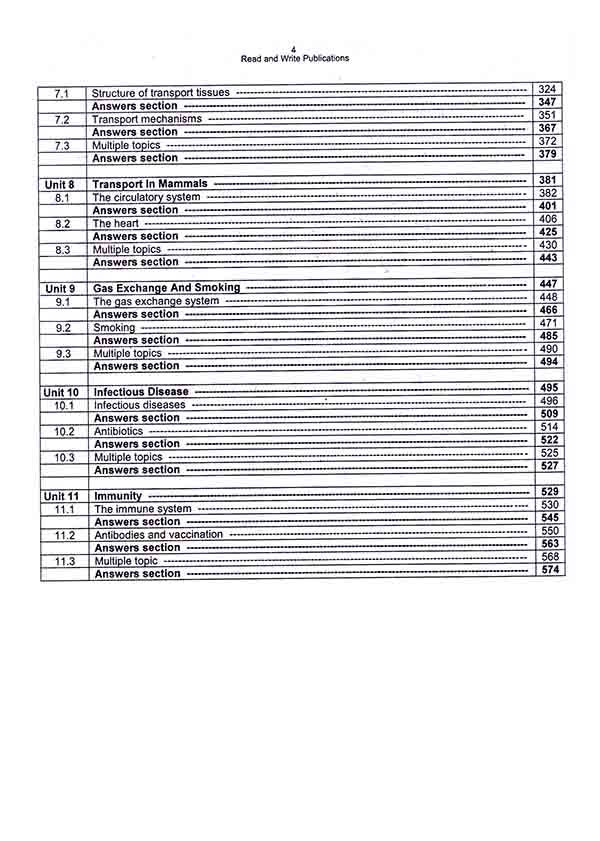 A level Biology 9700 Paper 1 MCQs Book by Read & Write