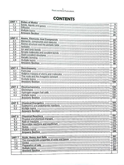 O Level Chemistry 5070 Paper 1 Book Topical solutions