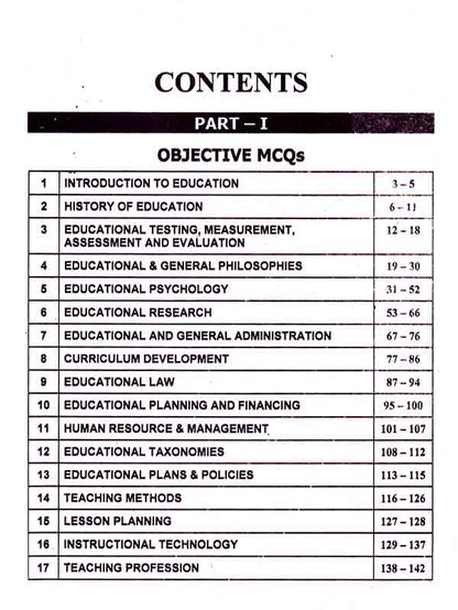 Education An Educational Persona on Objective MCQs for PCS, FRSC, NTS and other competitive Exams By Muhammad Arshad