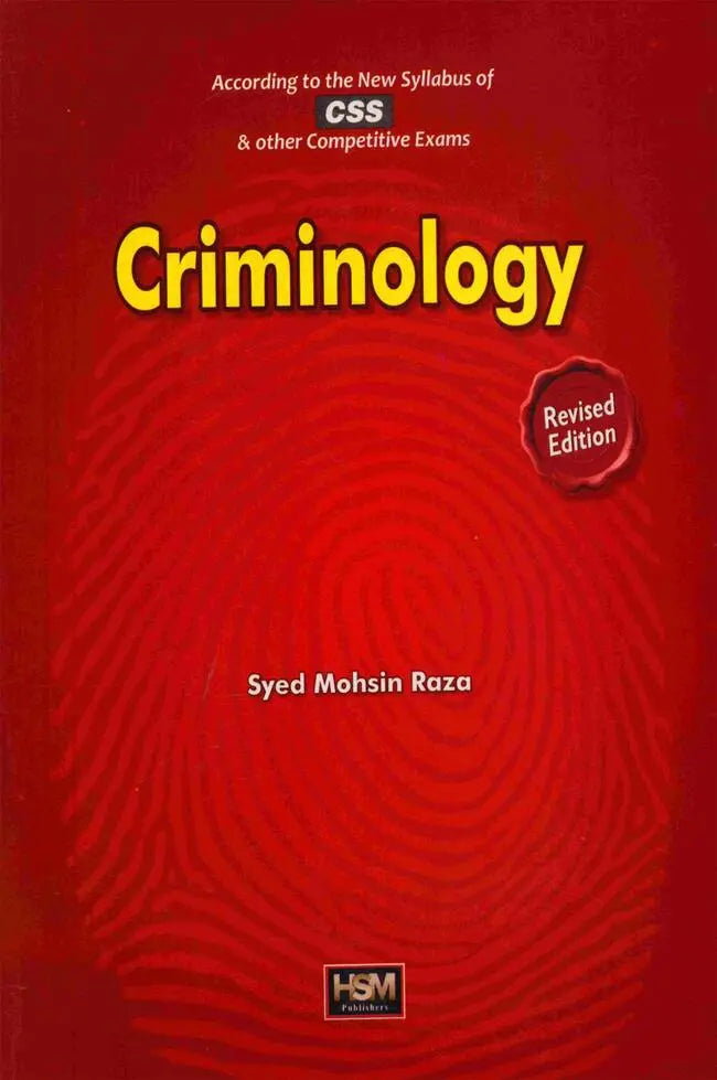 Criminology Book For CSS By Syed Mohsin Raza Multan Kitab Ghar