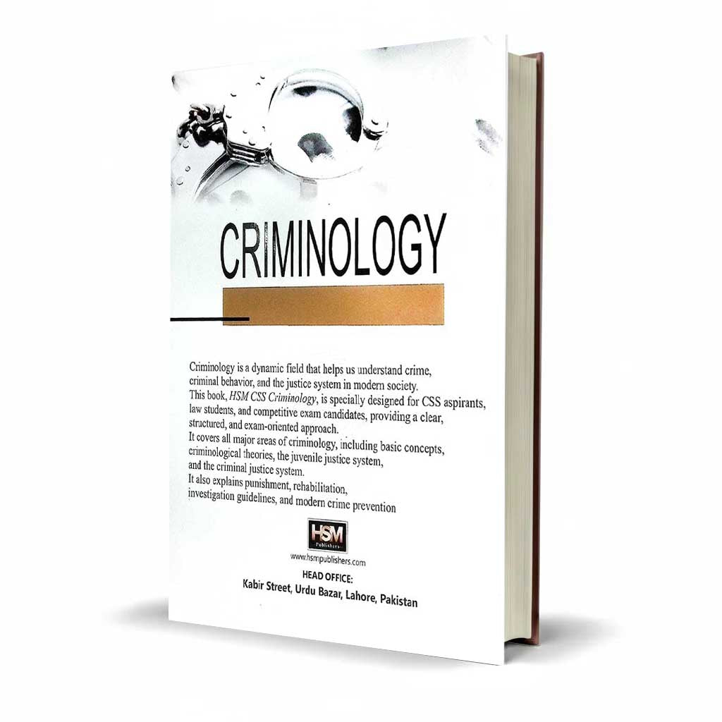 Criminology for CSS & Competitive Exams by Aamer Shahzad HSM