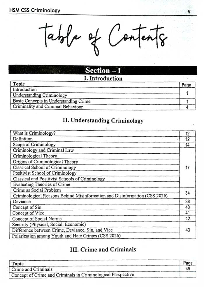 Criminology for CSS & Competitive Exams by Aamer Shahzad HSM