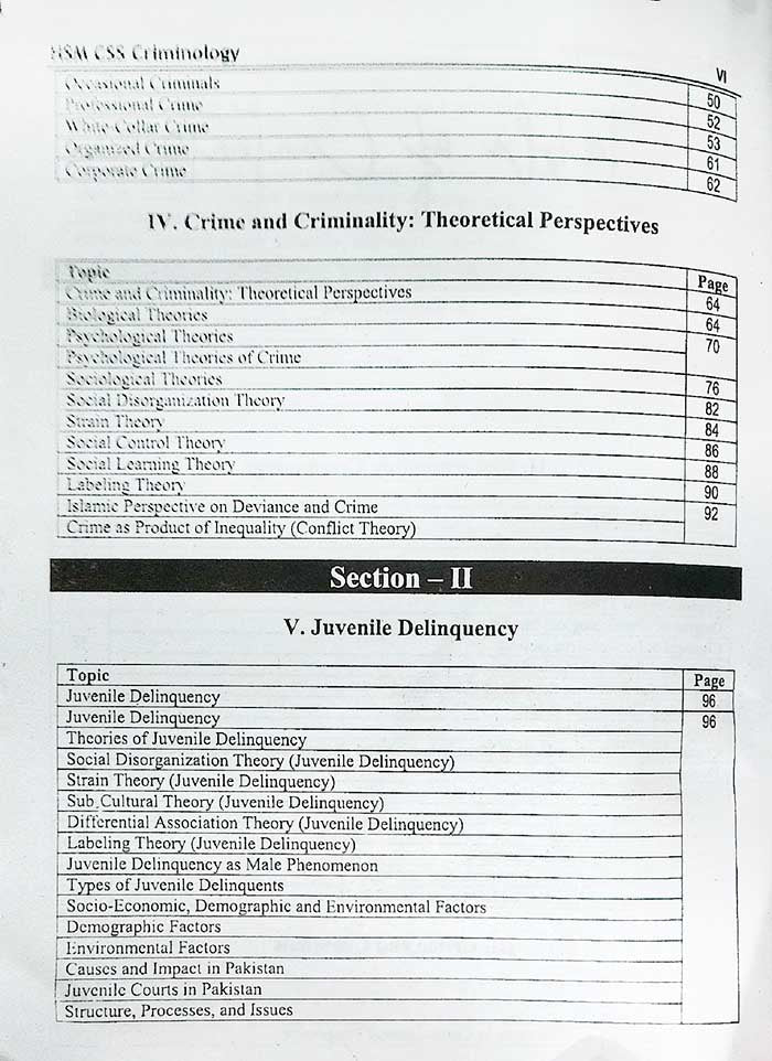 Criminology for CSS & Competitive Exams by Aamer Shahzad HSM