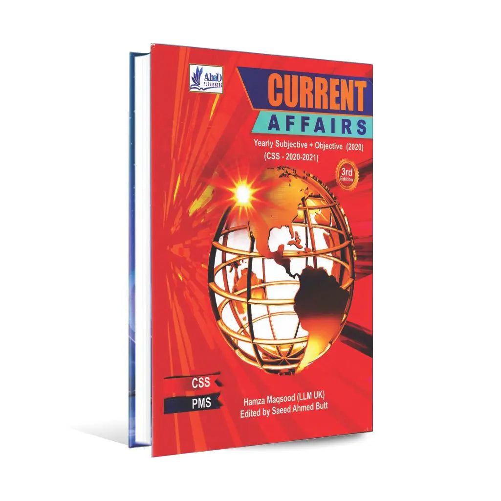 Current Affairs Book For CSS PMS 2020-2021 By Hamza Maqsood Multan Kitab Ghar