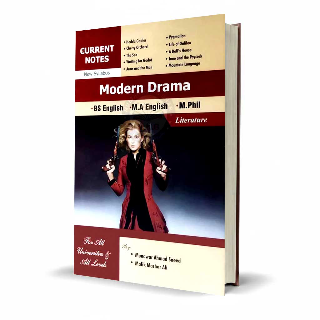 Current Notes Modern Drama Literature for Bs English, M.A English and M.Phil by Munawar Ahmad Saeed