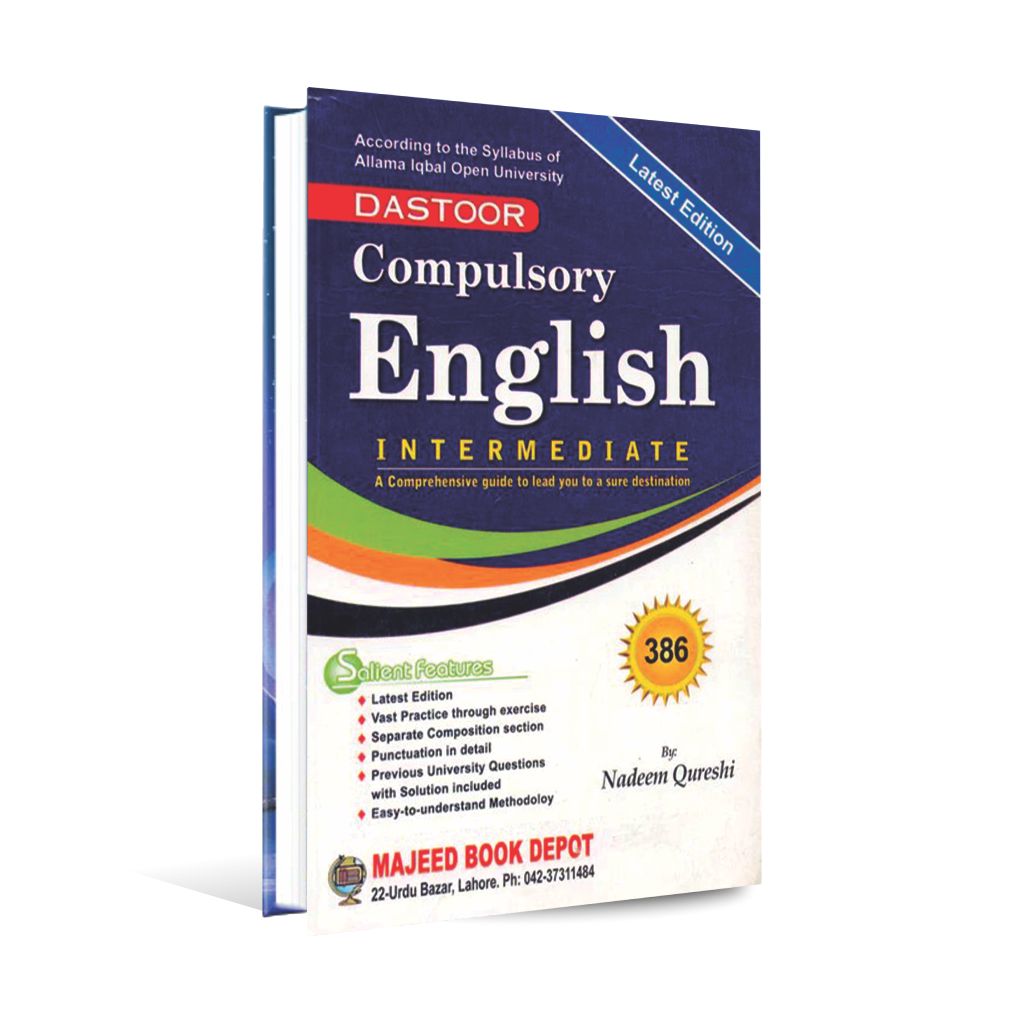 Dastoor Compulsory English Intermediate by Nadeem Qureshi AIOU Syllabus Guide