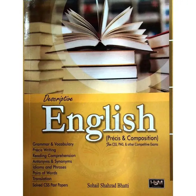 Descriptive English Precis Composition Book For CSS PMS Multan Kitab Ghar