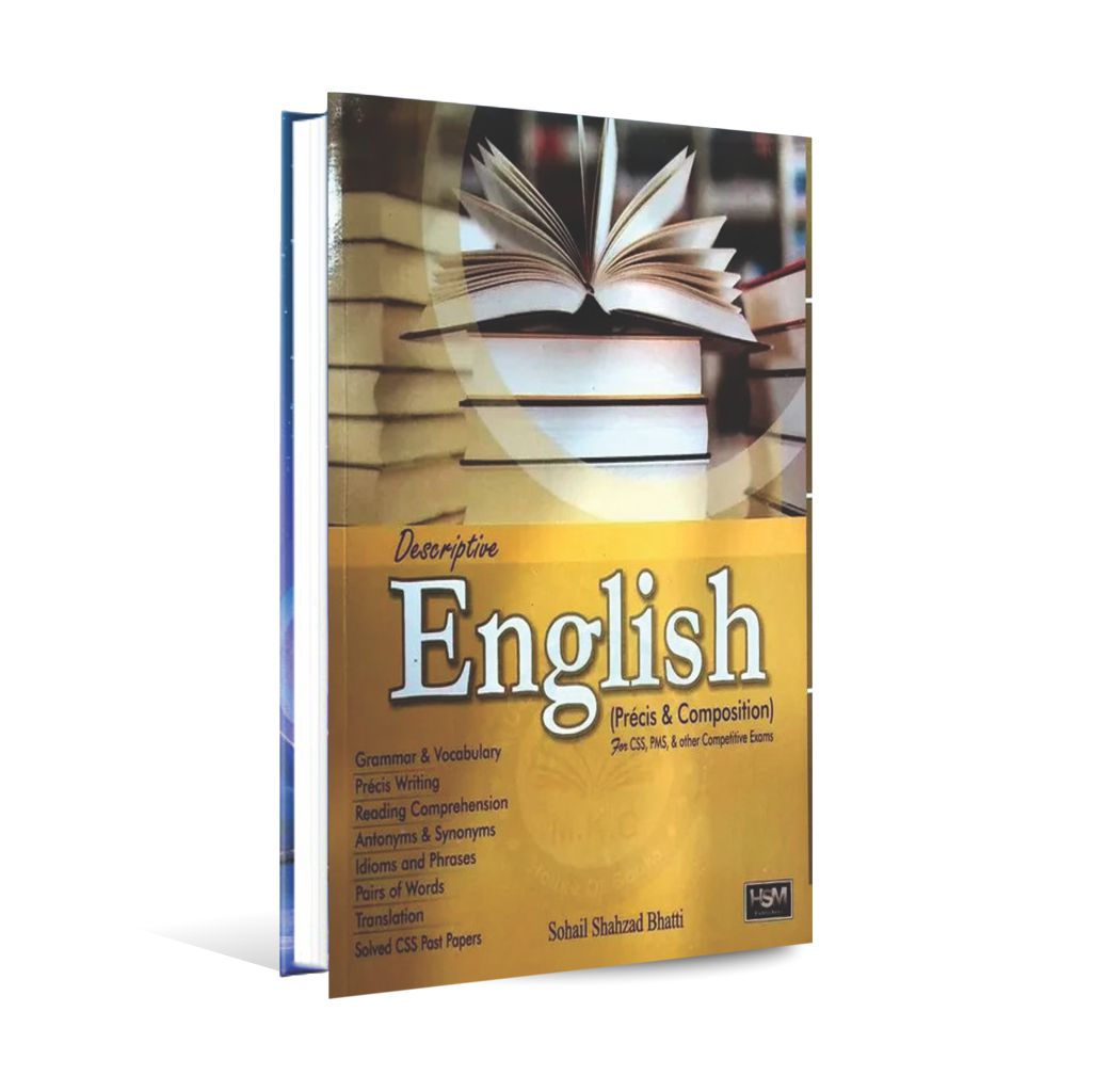 Descriptive English Precis Composition Book For CSS PMS Multan Kitab Ghar