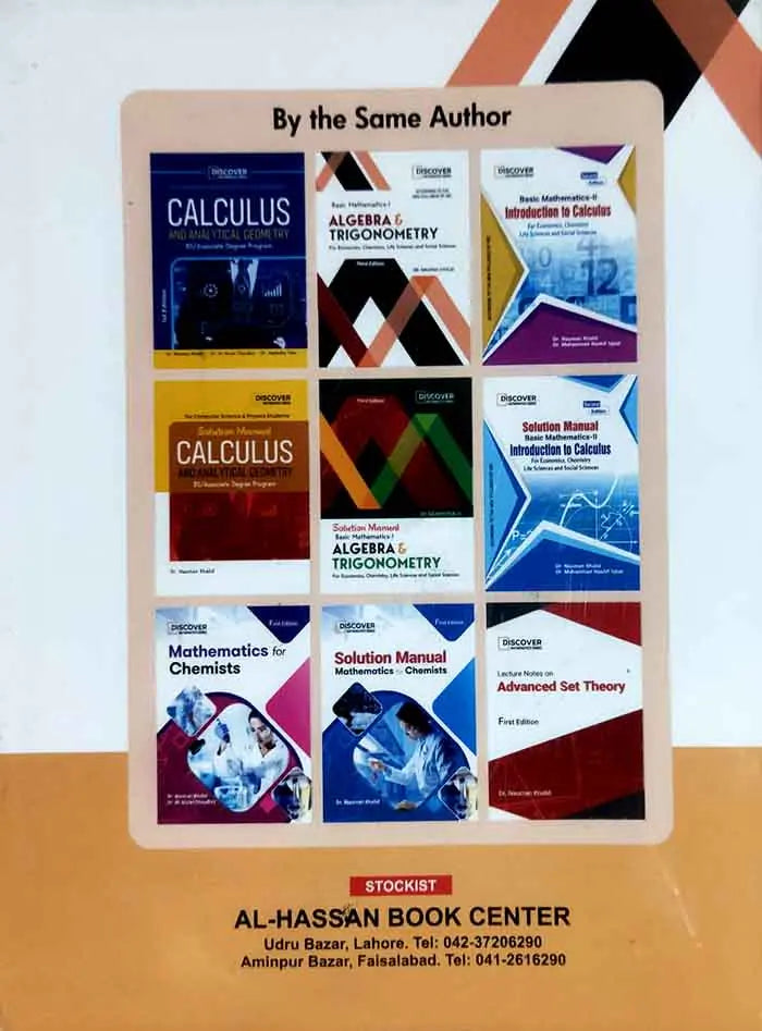 Discover Basic Mathematics - I Algebra Trigonometry for Economics, chemistry, Life Sciences and Social Sciences 3rd Edition By Dr. Nauman Khalid Multan Kitab Ghar