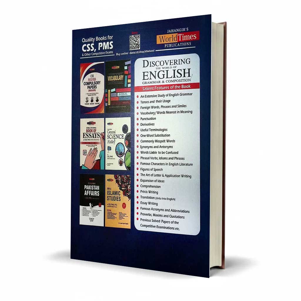 Discovering The World of English Grammar Composition With Essay Translation Book For CSS, PMS By JWT - MKG