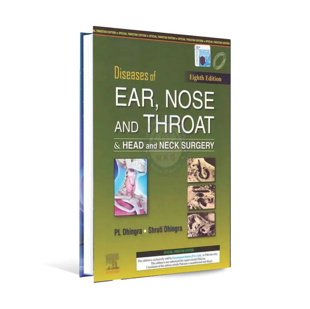 Diseases of Ear, Nose and Throat Head Neck Surgery Book by PL Dhingra Multan Kitab Ghar