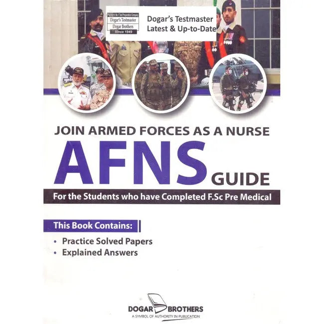 Dogar AFNS Guide Book For Armed Forces Nursing Services Multan Kitab Ghar