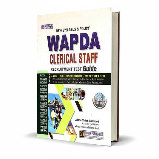 Dogar New Syllabus Policy WAPDA Recruitment Test Guide For Clerical Staff by Rana Tallat