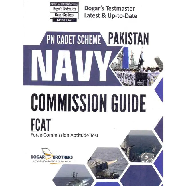 Dogar Testmaster PN Cadet Scheme Pakistan Navy Commission Guide FCAT Multan Kitab Ghar