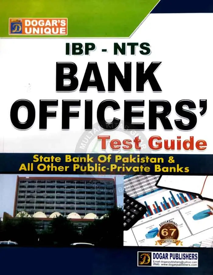 Dogar Unique IBP-NTS Bank Officers test Guide for State Bank and other Bank By Akram Durrani Multan Kitab Ghar