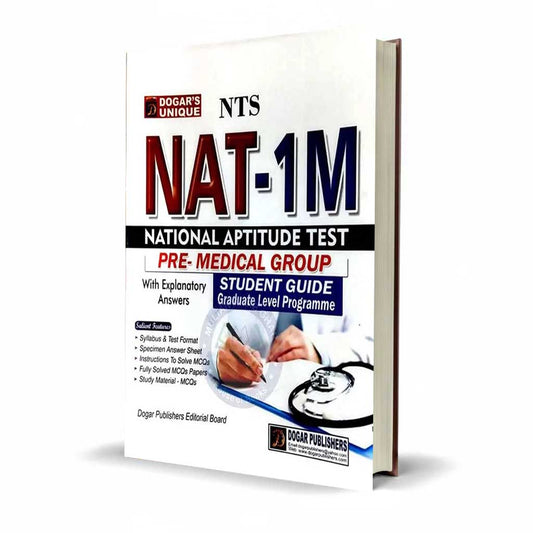 Dogar Unique NAT-1M (NTS) National Aptitude Test Pre-Medical Group for Admission At Graduate Level