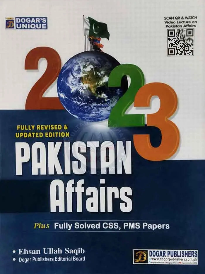 Dogar Unique Pakistan Affairs Fully Solved CSS and PMS Paper's By Ehsan Ullah Saqib Multan Kitab Ghar