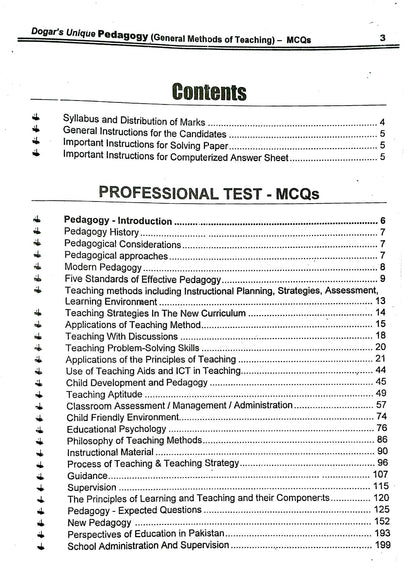 Dogar Unique Pedagogy / SST, General Method of Teaching MCQs for PPSC, FPSC, NTS By Dr Abdula Khaliq Multan Kitab Ghar