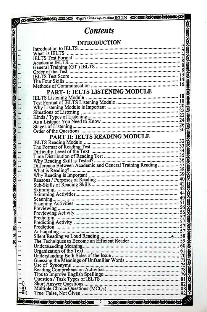 Dogar Unique Up-to-date Ielts Academic General Training book By Tariq Ali Khan Multan Kitab Ghar