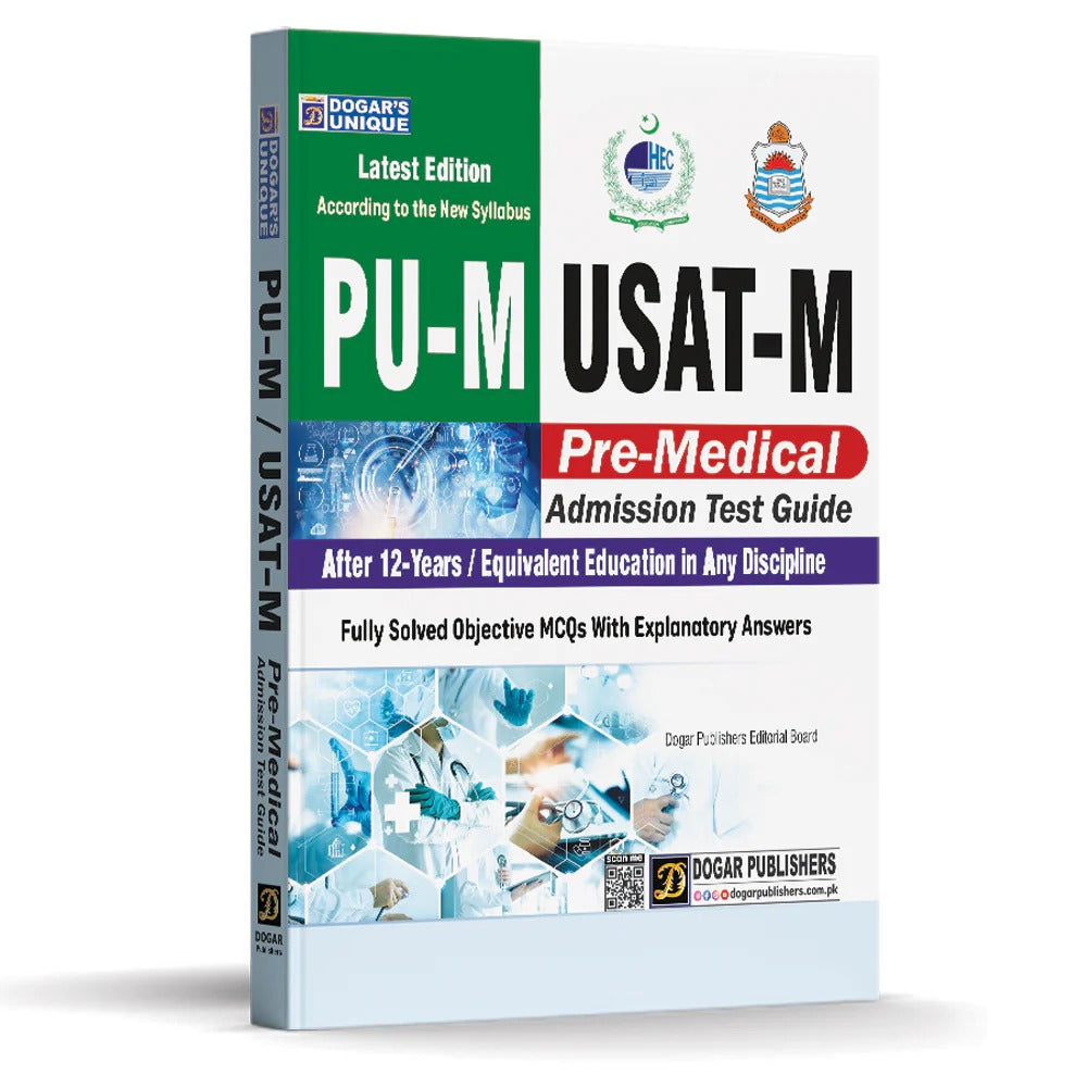 Dogar USAT-M Pre-Medical Undergraduate Studies Admission Test Student Guide MKG