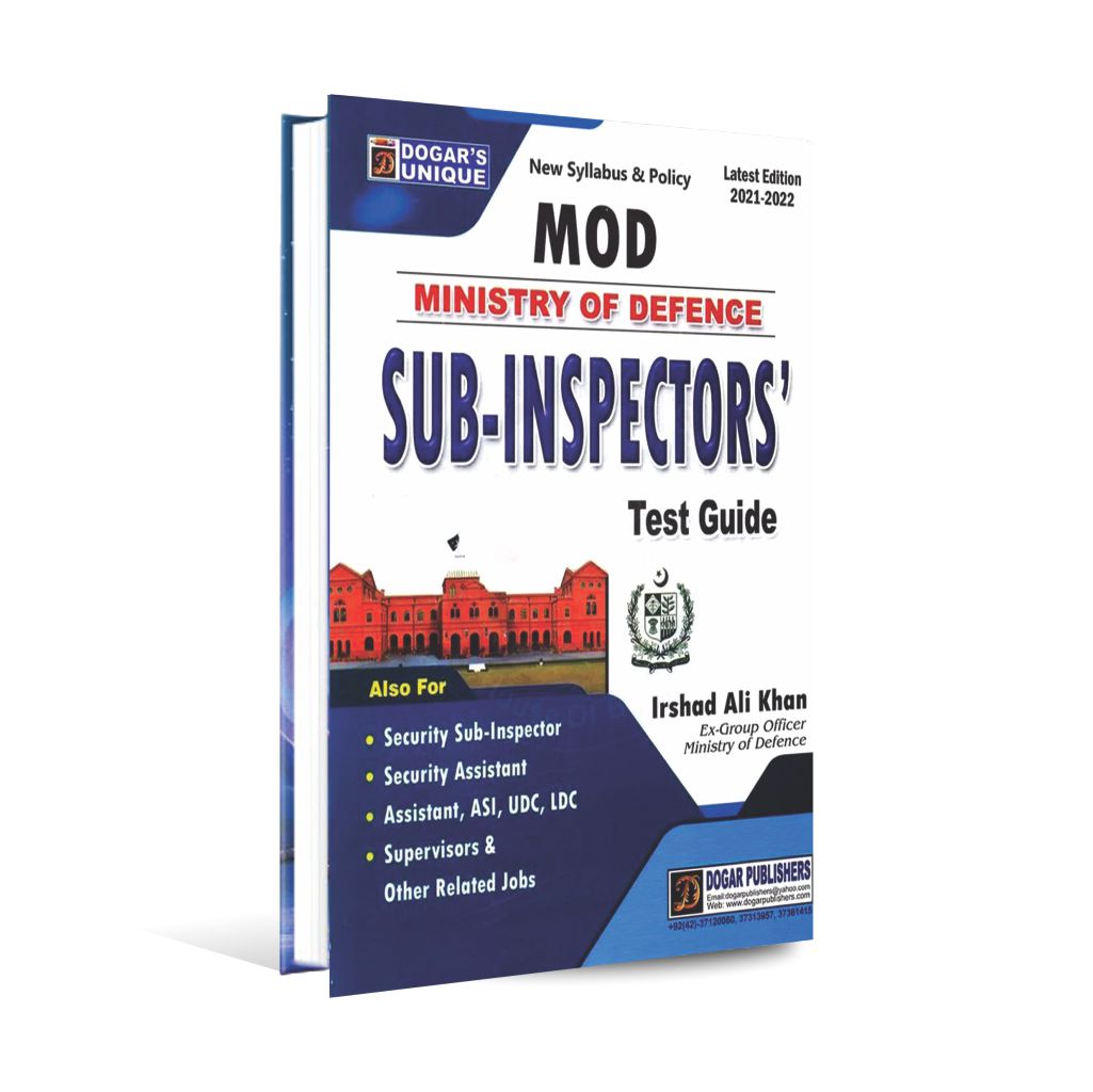 Dogar's Unique Sub Inspector Test Guide Book By Irshad Ali Multan Kitab Ghar