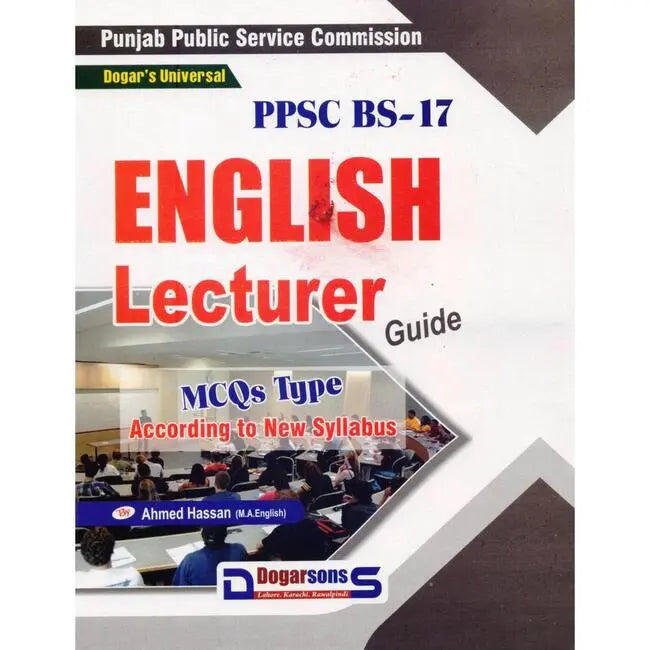 Dogars Universal English Lecturer Guide with Solved Papers by Ahmed Hassan Multan Kitab Ghar