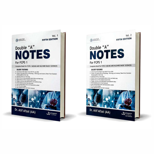 Double A Notes for FCPS-1 Complete Book (Vol.1 & 2) by Dr Atif Afzal 8