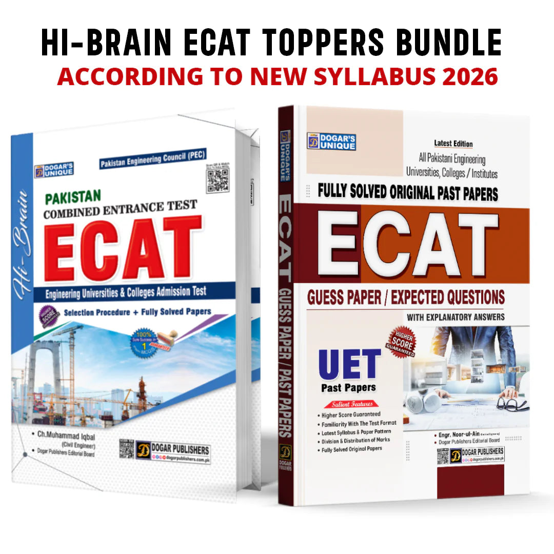 ECAT Toppers Bundle Set of 2 Books | Guide + Papers 2026 Edition