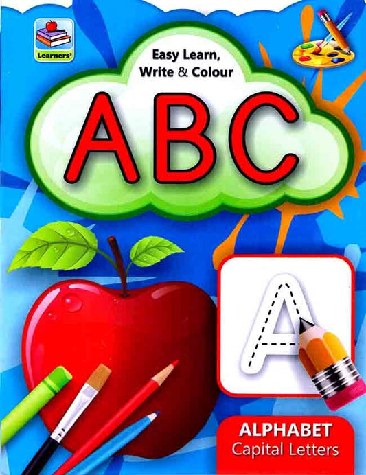 Easy Learn write and Colour ABC Alphabet Capital Letters learner's