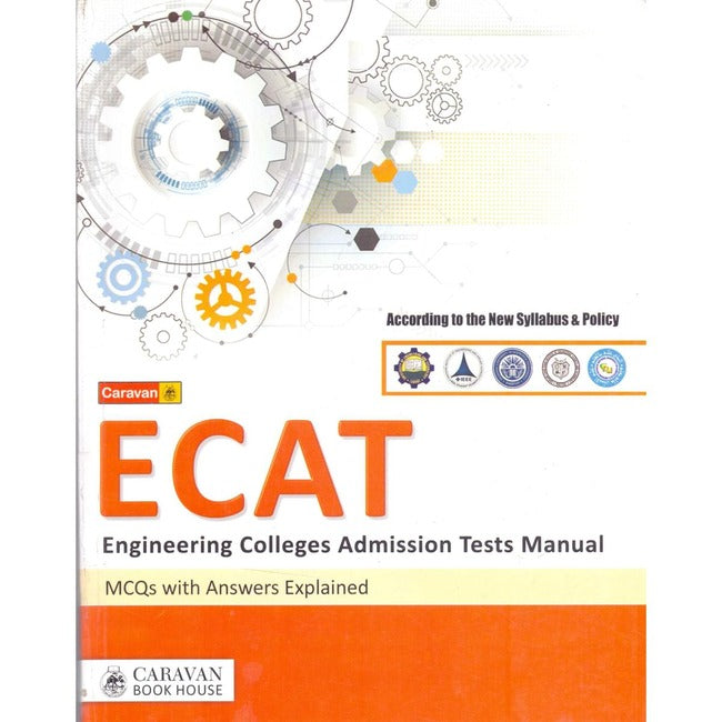 ECAT Engineering Colleges Admission Tests Manual MCQs with Explained Answers Book By Caravan