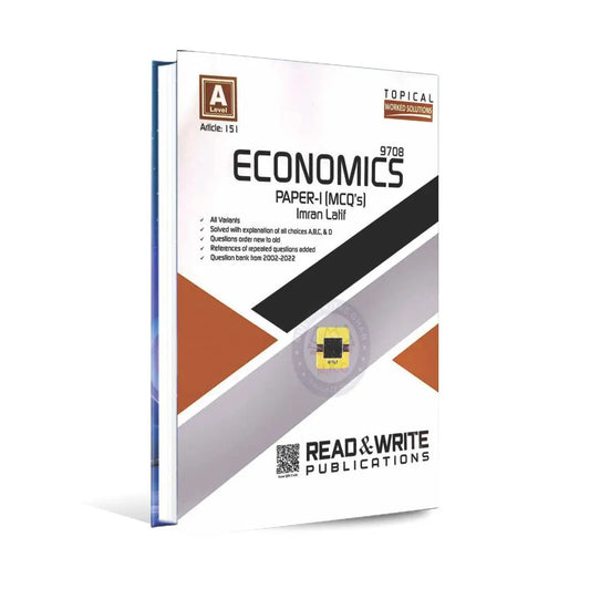 Economics 9708 A Level Paper-1 (MCQs) Topical Worked Solutions Book By Imran Latif Multan Kitab Ghar