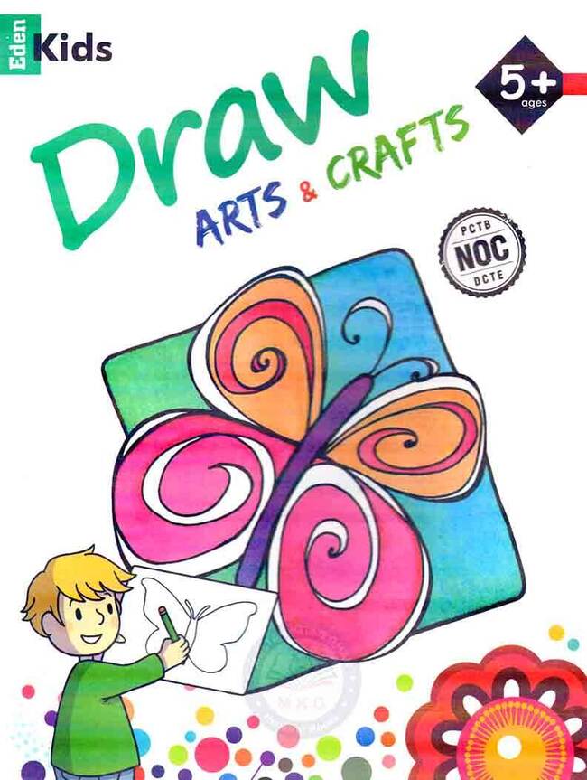 Eden Kids Draw Art Crafts 5+Ages Book By Javed Publishers Multan Kitab Ghar