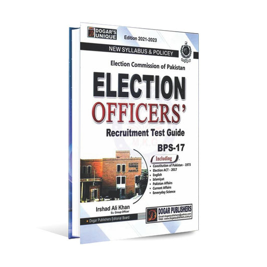 Election Officers Recruitment Test Guide Book By Irshad Ali - Multan Kitab Ghar