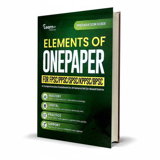 Elements of One Paper Preparation Guide for FPSC, PPSC, SPSC, KPPSC & BPSC