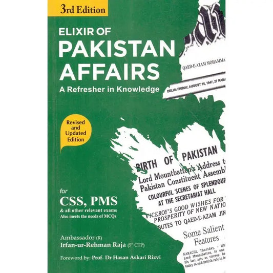 Elixir of Pakistan Affairs 3rd Edition For CSS PMS By Irfan Ur Rehman Raja Multan Kitab Ghar