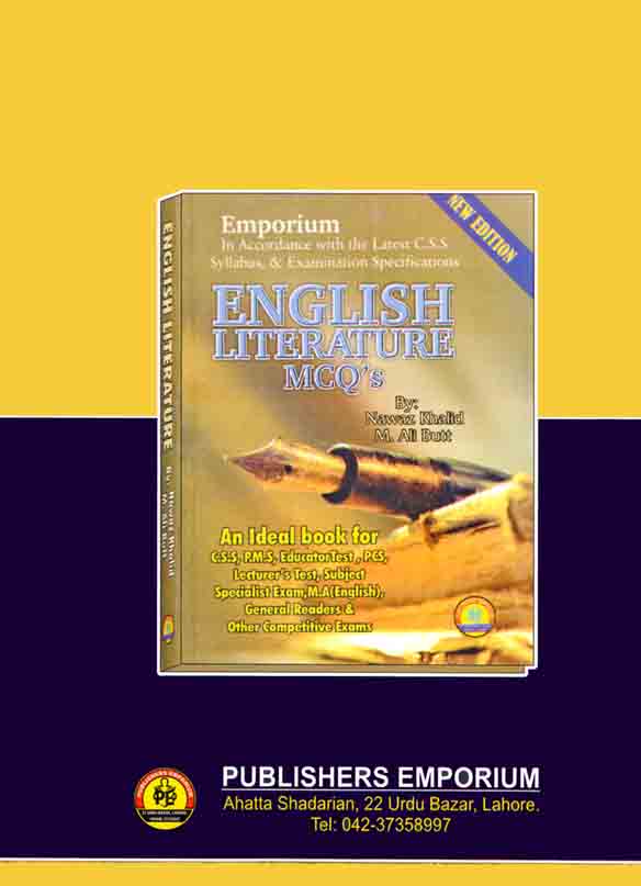 Emporium A History of English Literature Multiple Choice Questions By Prof. Asim Bhukhari