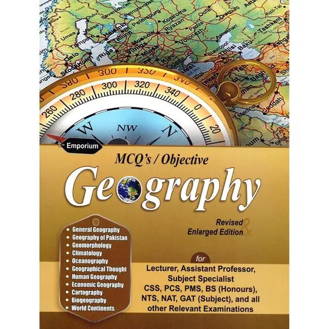 Emporium Geography Book for CSS PMS with solved papers by M Asif Malik Multan Kitab Ghar