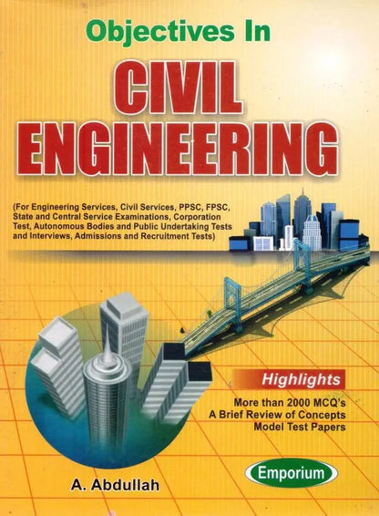 Emporium Objective Civil Engineering Book by A. Abdullah Emporium