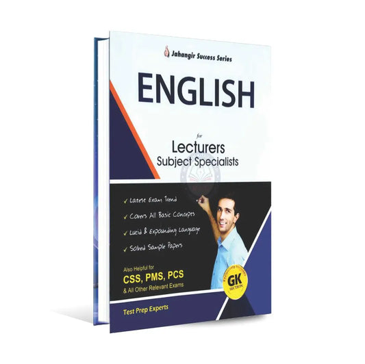 English Book for Lectures Subject Specialists By Jahangir Success Series Multan Kitab Ghar