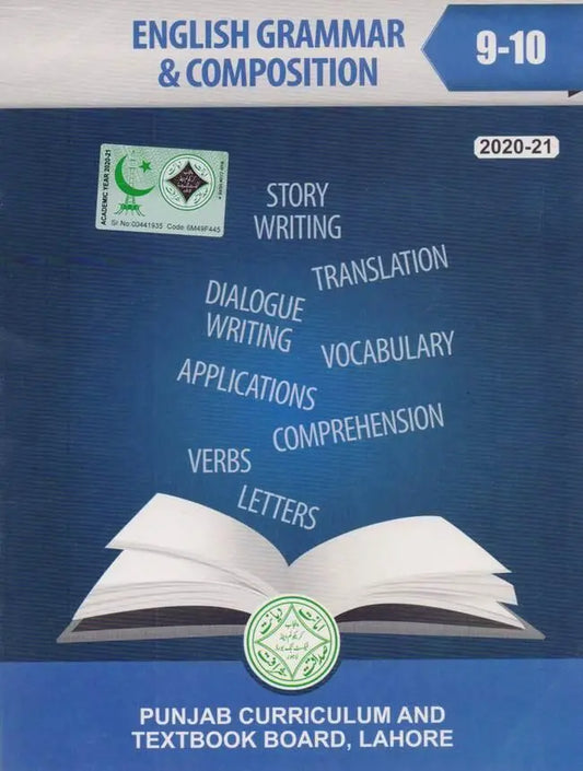 English Grammar and Composition Book For Class 9-10 by PTB 2020-21
